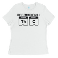 White mens the element of chill thc marijuana joke black Ladies Tee - artisFamous
