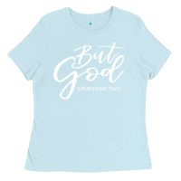 Baby Blue but god imajes Ladies Tee - artisFamous