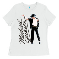White Michael Jackson Ladies Tee - artisFamous