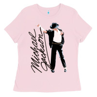 Bubblegum Pink Michael Jackson Ladies Tee - artisFamous