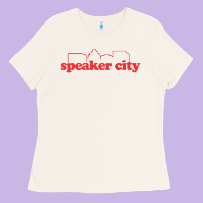 Speaker City Ladies Tee Designed By Artisfamous