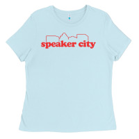 Baby Blue speaker city Ladies Tee - artisFamous