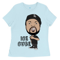 Baby Blue Ice Cube Ladies Tee - artisFamous