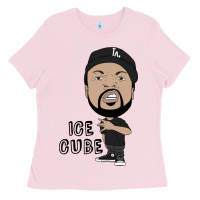 Bubblegum Pink Ice Cube Ladies Tee - artisFamous