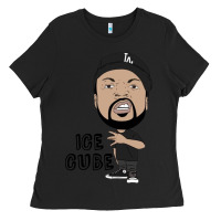 Black Ice Cube Ladies Tee - artisFamous