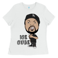 White Ice Cube Ladies Tee - artisFamous