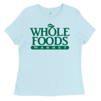 Baby Blue Whole Foods Market Ladies Tee - artisFamous