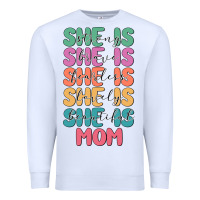 White she is mom Premium Sweatshirt - JahusDesignShop