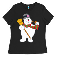 Black Frosty The Snowman New Sku Ladies Tee - artisFamous