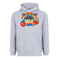 Heather Grey back to school hello sixth grade 3200x2400 Heavyweight Hoodie - AdoDesignShop
