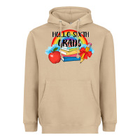 Mushroom back to school hello sixth grade 3200x2400 Heavyweight Hoodie - AdoDesignShop