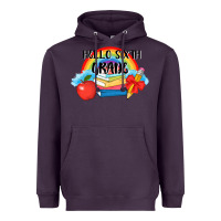 Plum back to school hello sixth grade 3200x2400 Heavyweight Hoodie - AdoDesignShop