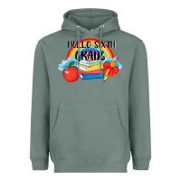 Sage back to school hello sixth grade 3200x2400 Heavyweight Hoodie - AdoDesignShop