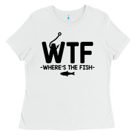 White where's the fish Ladies Tee - artisFamous