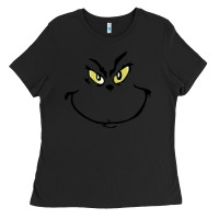 Black Grinch Face Ladies Tee - artisFamous