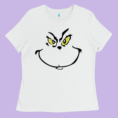 Grinch Face Ladies Tee Designed By Artisfamous