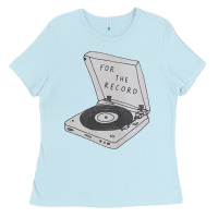 Baby Blue for the record Ladies Tee - artisFamous