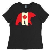 Black Canadian Bear Ladies Tee - artisFamous