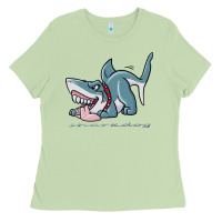 Sharkdog Sticker Ladies Tee | Teevron