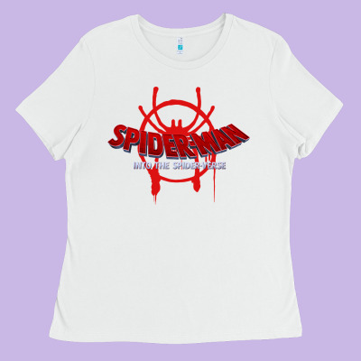 Into The Spider Verse Film Ladies Tee Designed By Artisfamous