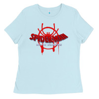 Baby Blue into the spider verse film Ladies Tee - artisFamous