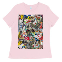 Bubblegum Pink sneaker searth Ladies Tee - artisFamous