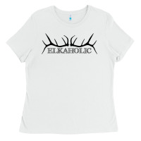 White Elkaholic Ladies Tee - artisFamous