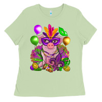Matcha Mardi Gras Pig Ladies Tee - HowdyJamesFarm