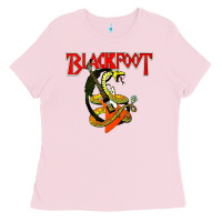 Bubblegum Pink blackfoot Ladies Tee - artisFamous