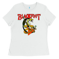 White blackfoot Ladies Tee - artisFamous