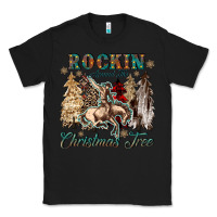 Black rockin around the christmas tree Classic Tee - CowGirlArtShop