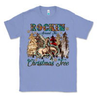 Colony Blue rockin around the christmas tree Classic Tee - CowGirlArtShop