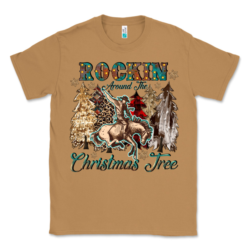 Rockin Around The Christmas Tree Classic Tee by CowGirlArtShop | Teevron