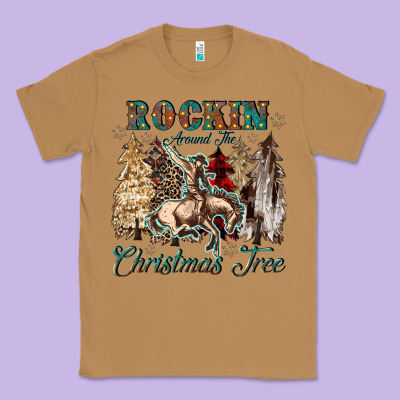 Rockin Around The Christmas Tree Classic Tee Designed By Cowgirlartshop