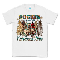 White rockin around the christmas tree Classic Tee - CowGirlArtShop