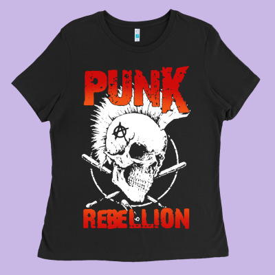 Music Punk Ladies Tee Designed By Artisfamous
