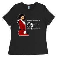 Black All I Want for Christmas Is You Ladies Tee - artisFamous