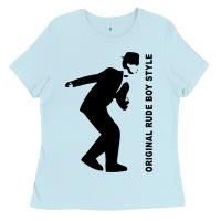 Baby Blue Original Rude Boy Style Ladies Tee - artisFamous