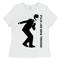 White Original Rude Boy Style Ladies Tee - artisFamous