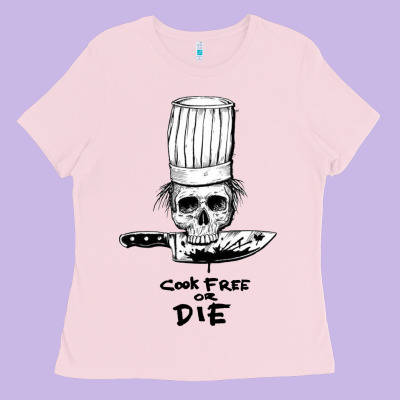 Bourdain Cook Free Or Die Ladies Tee Designed By Artisfamous