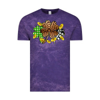 Cloud Purple St. Patrick's Day shamrocks Vintage Tee - OliviaCreatesArt