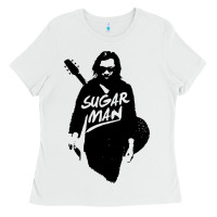 White sugar music guitar Ladies Tee - artisFamous