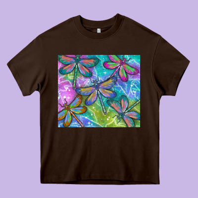 Dragonflies Heavy Core Tee Designed By Tumblerdesignbyshophia