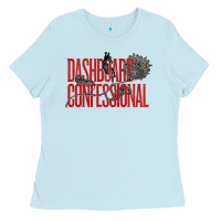 Baby Blue DASHBOARD CONFESSIONAL Ladies Tee - artisFamous