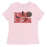 Bubblegum Pink DASHBOARD CONFESSIONAL Ladies Tee - artisFamous