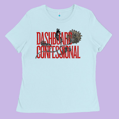 Dashboard Confessional Ladies Tee Designed By Artisfamous