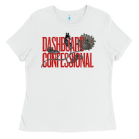 White DASHBOARD CONFESSIONAL Ladies Tee - artisFamous