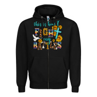 Black this is how i fight my battles Zipper Hoodie - AdoDesignShop
