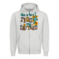 Dove Grey this is how i fight my battles Zipper Hoodie - AdoDesignShop
