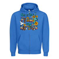 True Royal this is how i fight my battles Zipper Hoodie - AdoDesignShop